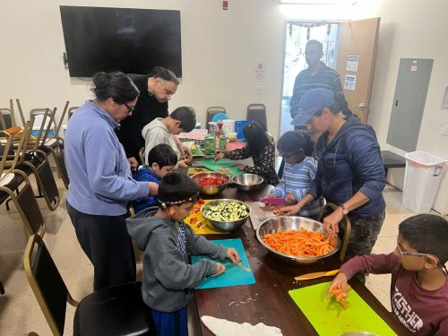 Homeless shelter cooking