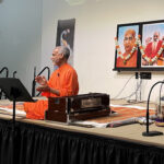 Swami Prakashananda during his visit to Portland